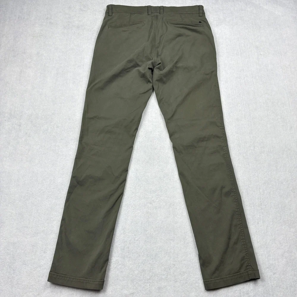 NN07 Pants Mens 31x32 Olive Green Marco 1400 Stretch Cotton Twill Chino Trousers